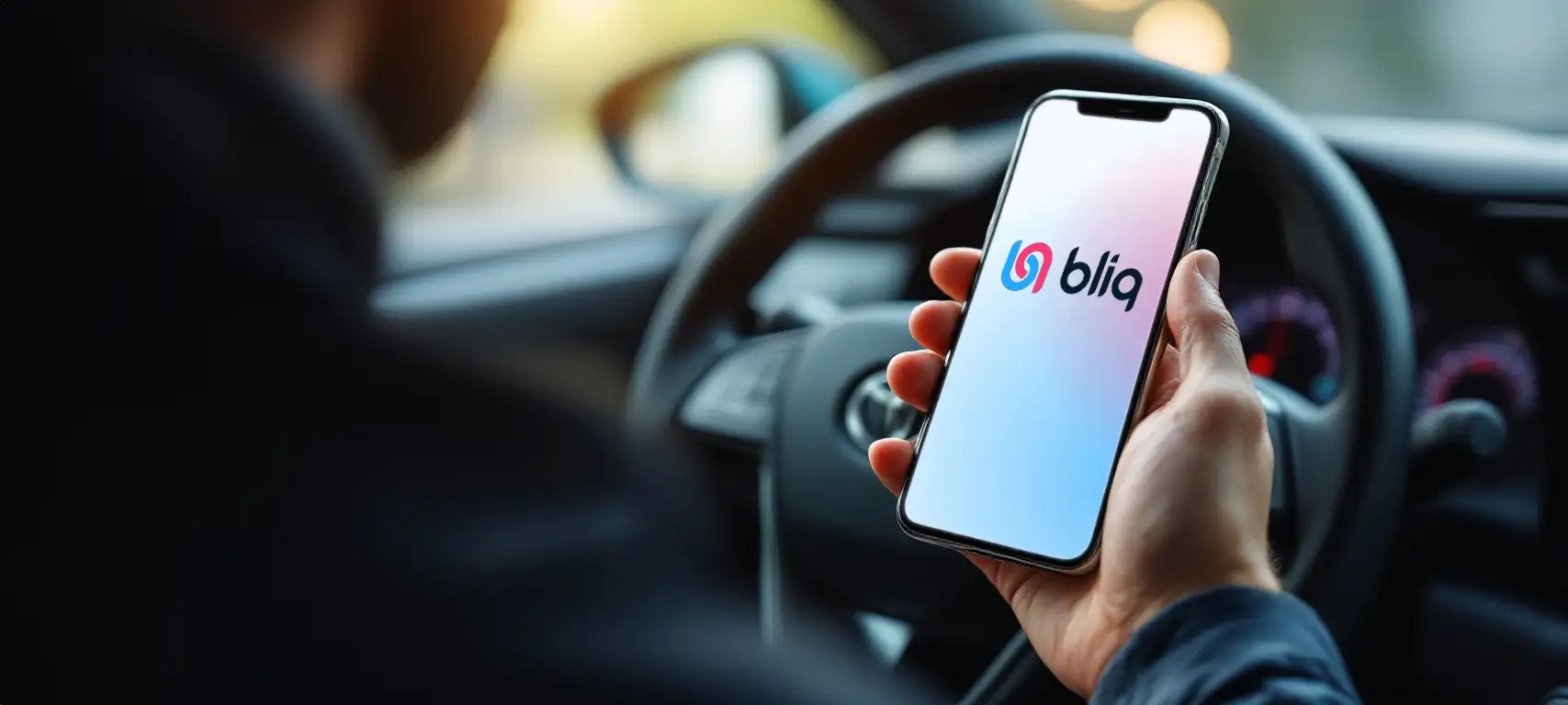 Aplikacja Bliq na telefonie