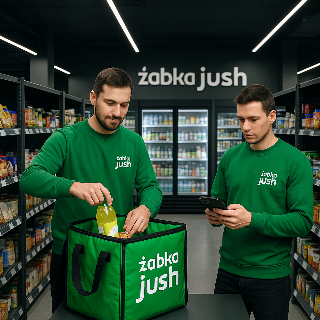 Co to jest Żabka Jush: kurierzy w Dark Store