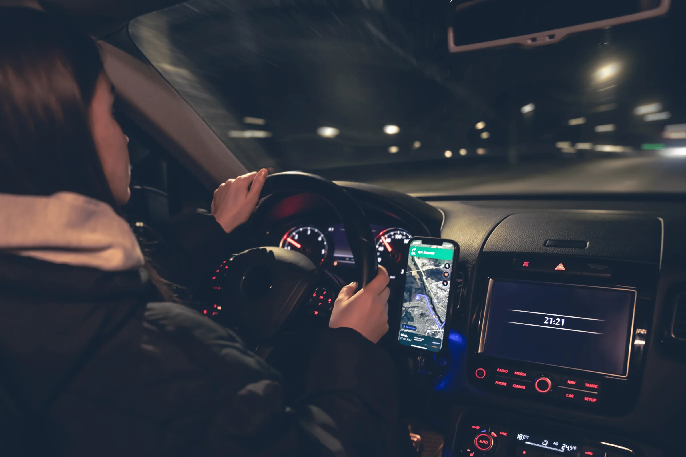 Nawigacje 2025: wnętrze taxi