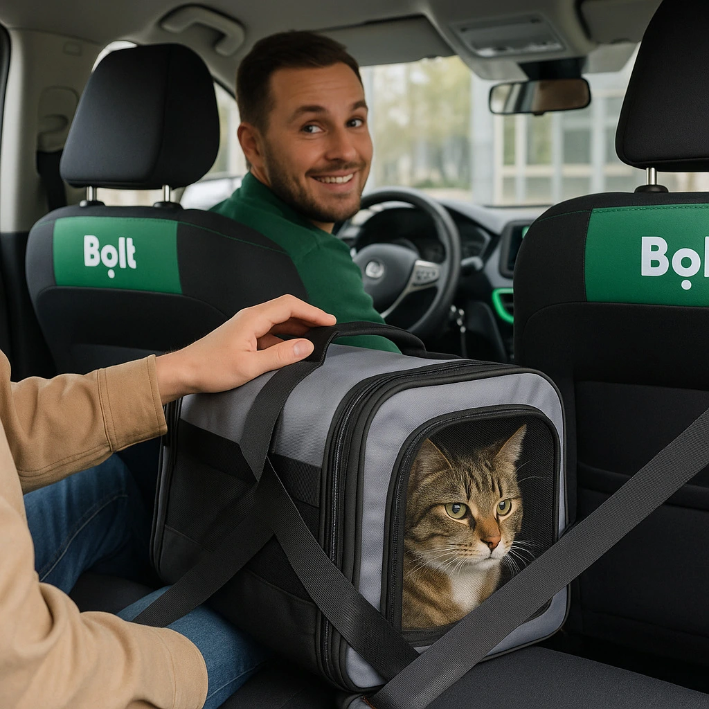 Uber Pets i Bolt Pets: przewóz zwierzaka
