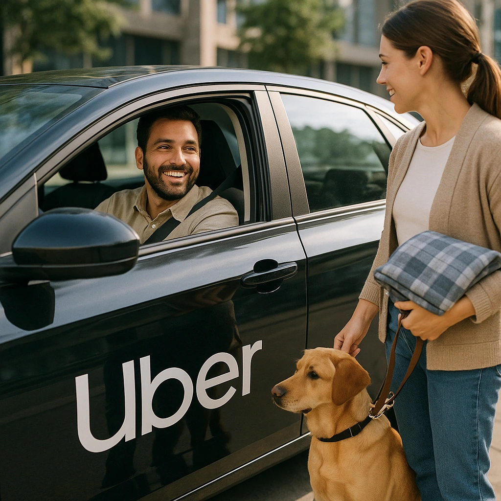 Uber Pets i Bolt Pets: przejazd psa w taxi