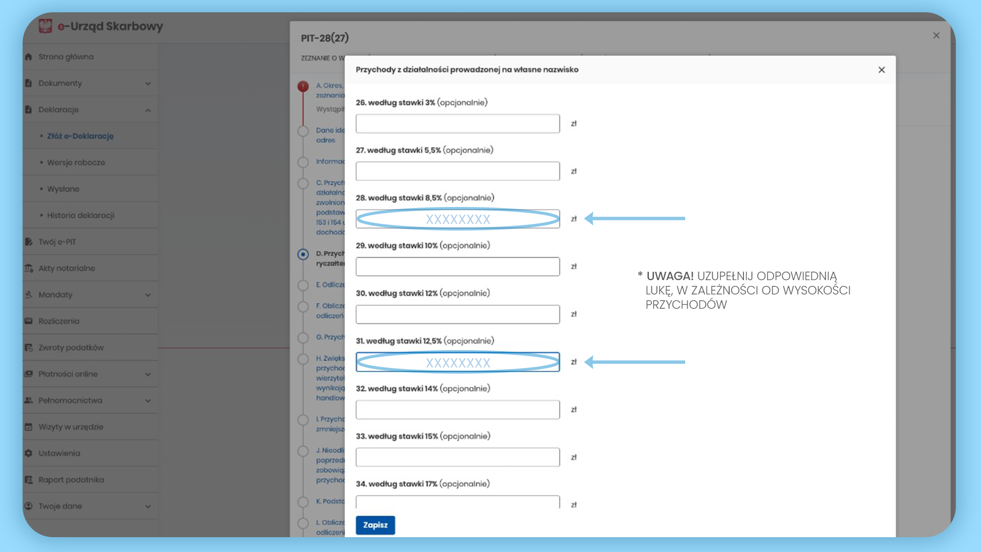 PIT-28 dla kierowców i kurierów 14 5 SCREEN PIT