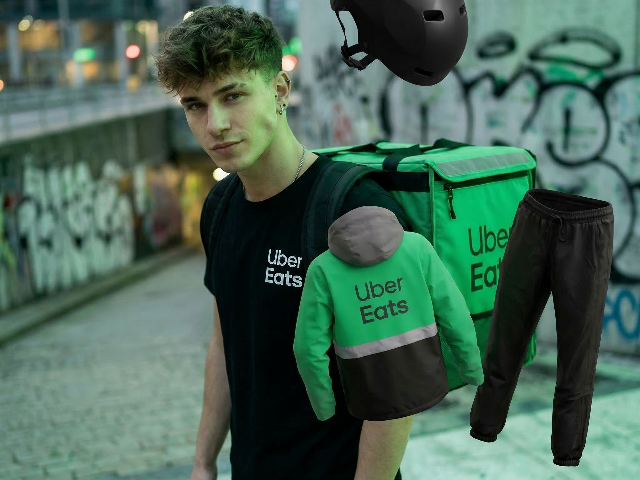 Dzień otwary Uber Eats: kurier