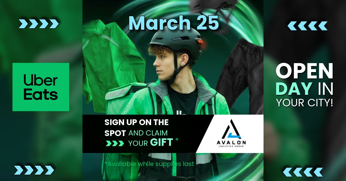 Uber Eats Open Day: banner with details