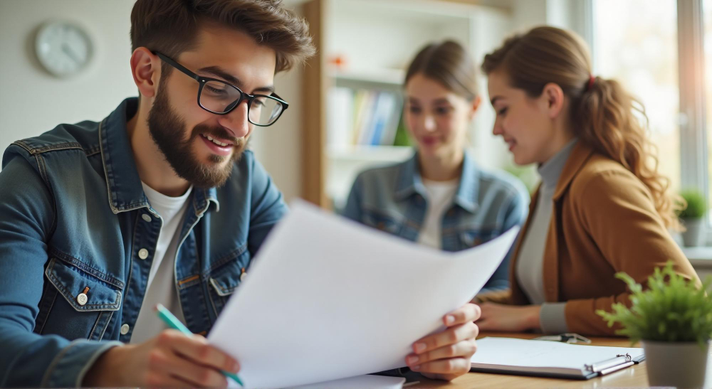 Jak szukać pracy w Polsce: student na uczelni